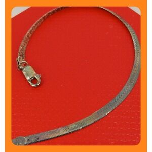 Vintage 90s Sterling Silver Herringbone Bracelet Someone Special Engraved 925 3g
